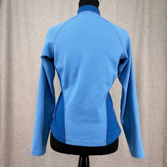 Patagonia 3/4 Zip Sweatshirt Wool Polyester Blend Blue‎ Base Layer Women's Small - Picture 3 of 8